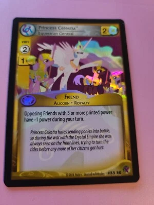 My Little Pony Collectible Card Game- Princess Celestia, Equestrian General - SR - Image 1 of 4