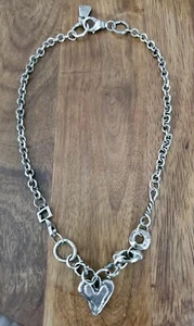 JES MAHARRY STERLING CHARM NECKLACE 17 in. - Incl. Gift Box - Picture 1 of 6