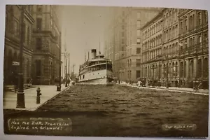 Black's Detroit Stadtbahn abgelaufen auf Griswold Michigan RPPC Postkarte 1910 - Bild 1 von 2