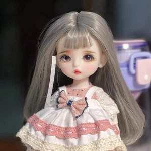 1/8 BJD Doll Mini Cute Girl Dolls Handmade Full Set Kids Toys Complete Assembly - Picture 1 of 5