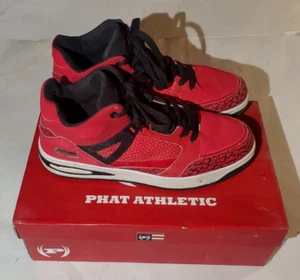 Scarpe da ginnastica vintage Phat Farm rosse e nere medie da uomo taglia 9 - Foto 1 di 22
