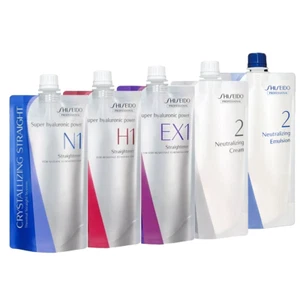 New Shiseido Straightening Cream Hair Straightener+Neutralizing N /EX /H Set AD8 - Picture 1 of 6