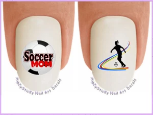 Nail Art 3019 DEPORTES Fútbol MAMÁ niña jugadora Calcomanías de uñas Deslizamiento de agua Transferencias - Imagen 1 de 3