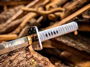 Japanese Shirasaya Katana Samurai Sword Folded Steel Full Tang Sharp - Picture 1 of 7