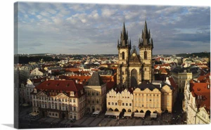 Impresión artística en lienzo de la catedral de la República Checa de Praga - Imagen 1 de 15