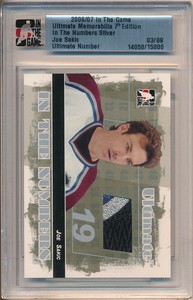 2006 ITG Ultimate Memorabilia Silver Joe Sakic /9