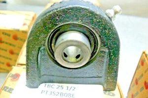  Rexnord TBC25 1/2 Stehlager 2 Madenschrauben, Zirk Feder - Bild 1 von 3