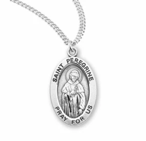 St. Peregrine Sterling Silver Necklace - Picture 1 of 2