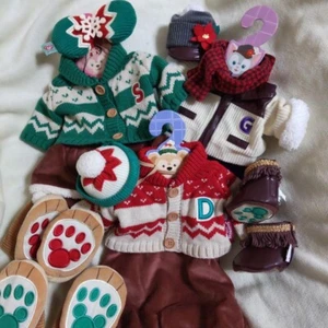 Disney Christmas 2015 Duffy Friends Christmas Costume Set Of 3 JAPAN USED Good - Picture 1 of 4