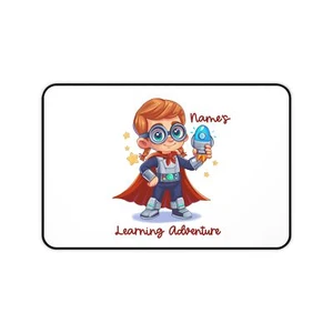 Adventure Girl Desk Mat ,Personalized Desk Mat Gift ,Back-to-School Office Decor - Picture 1 of 13