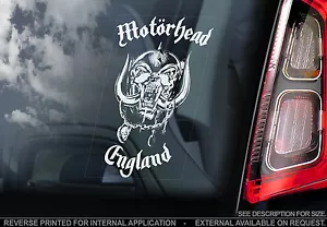 Motorhead - Car Window Sticker -War Pig Snaggletooth Rock Lemmy Sign Warpig -V01 - Picture 1 of 1
