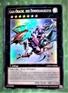 Yu-Gi-Oh GAOV, Gaia-Drache, Der Donnerangreifer "near mint", 1. Auflage NEU - Bild 1 von 1