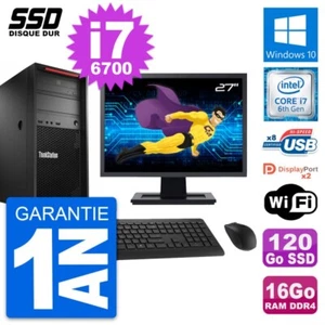 PC tour LENOVO P310 MT Bildschirm 27 " Core i7-6700 RAM 16Go SSD 120Go Windows - Bild 1 von 8