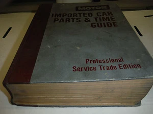 1980-86 piezas de automóvil importadas y guía de tiempo servicio profesional edición comercial ENORME - Imagen 1 de 1