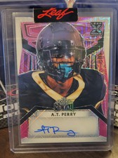 🔥2023 Leaf Metal A.T. PERRY RC AUTO Pink Crystal Sealed Proof SSP 1/1 SAINTS!!!