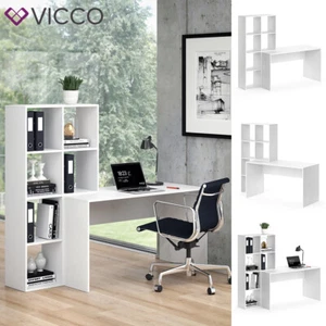 Vicco escritorio + estantería Mara divisor de ambientes mesa para ordenador mesa - Imagen 1 de 8