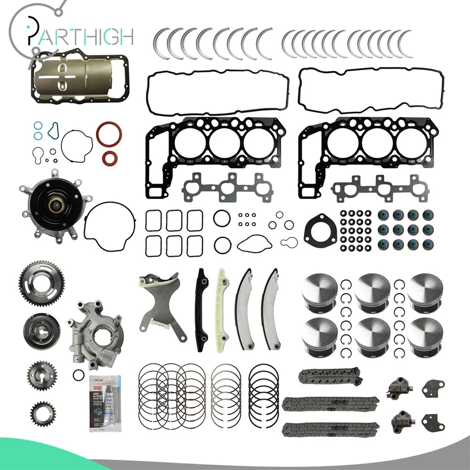 Kit de reconstrucción de motor para Jeep Liberty Dodge Durango Dakota 2005-2012 3,7 L Foto 1 de 4