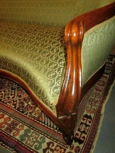 RARE LAMINATED ROSEWOOD JOHN HENRY BELTER ROCOCO REVIVAL 82" SOFA SCROLL PATTERN - Picture 1 of 12
