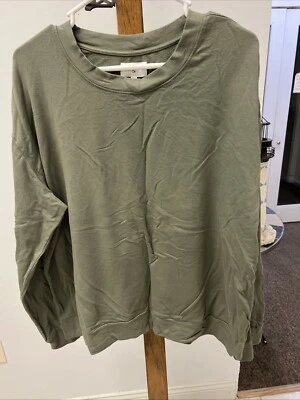 Sudadera pulóver ligera de manga larga verde talla XL Lou & Grey para mujer Foto 1 de 4