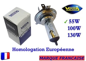 ► Ampoule Halogène VEGA® "MAXI" Marque Française H4 55W Auto Moto Phare Avant ◄ - Imagen 1 de 1