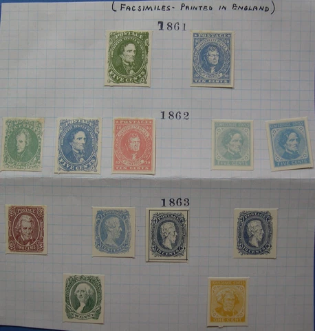 Confederate  Facsimile (copies) collection printed in England TW Cover