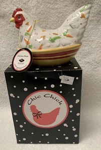 Chicken lover ceramic figurine Hen Chicken Soup Westland 7” Figure Collectible - Picture 1 of 11
