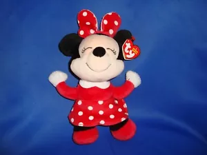 2024 Ty Beanie Babies Disney Minnie Mouse Soft Plush 8" tall W/Tags - Imagen 1 de 8
