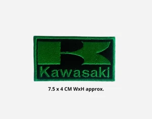 Kawasaki Motorcycle Biker Embroidered Iron on/Sew On Patch Batch Jacket N-429 - Picture 1 of 1