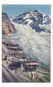 JUNGFRAUBAHN Bahnhof antike Postkarte / Eisenbahn Berg Schweiz Schnee Ski - Bild 1 von 2