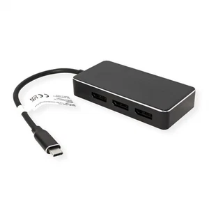 Multi-Display Adapter USB Typ C - 3x DP, Multi-Stream 4K - Bild 1 von 4
