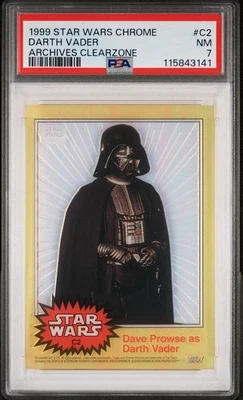 1999 Star Wars Chrome Archives ClearZone Dave Prowse as Darth Vader PSA 7 NM - Image 1 of 2