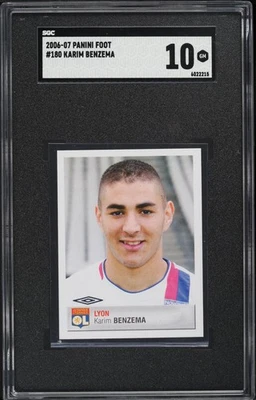 2006 Panini ноги наклейки Карим Бензема #180 SGC 10 дебютант - Изображение 1 из 2