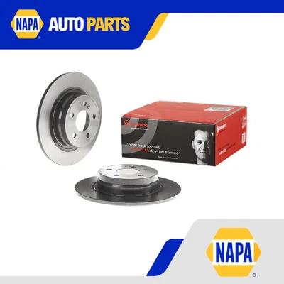 2x Brake Discs Pair Solid Rear 300mm 08.A612.41 Brembo Set 2044230612 2044230912 - Image 1 of 4