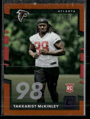 2017 Donruss #400 Takkarist McKinley Jersey Number #/98 - Image 1 of 2