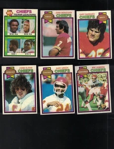 Set squadra Topps Football Kansas City Chiefs 1979 (tutte le 11 carte) - Foto 1 di 2