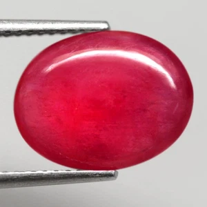 5.23Ct. Natural Gemstone Ruby Pinkish Red Oval Cabochon Mozambique Ravishing - Picture 1 of 7