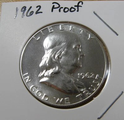 1962 Franklin Silver Half Dollar Proof - Image 1 of 2