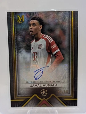 2022-23 Topps Museum Collection Jamal Musiala Autograph Gold/50 Bayern Munich 🔥 - Image 1 of 4