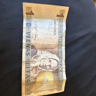Lithuania, 1 Litu 1994 BANKNOTE (34) - Image 1 of 2