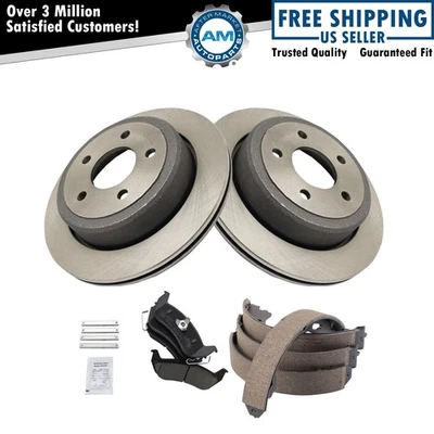 Rear Ceramic Brake Pad & Rotor Kit Fits 2010-2011 Ford Ranger - Image 1 of 4