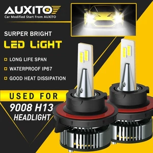 AUXITO H13 9008 LED Headlight Bulb for Ford F-250 F-350 Super Duty 05-2020 EUO - Foto 1 di 12