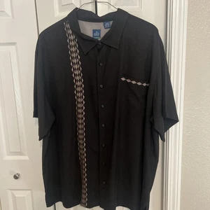Nat By Nat Nast 3XL Button Down Schwarz Kurzarm - Bild 1 von 10