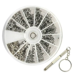 Leicht tragbares Mini Schrauben- und Muttern-Set für Uhren und Elektronik - Bild 1 von 12