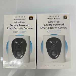 2 PK VIRTAVO Security Cameras Wireless Outdoor, Battery Powered LJH10 Model - Picture 1 of 5