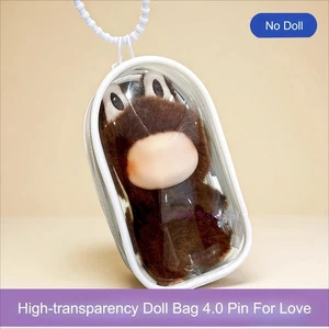 PVC Puppentasche für Lububu Puppe 4.0 Pin For Love durchsichtige Schutzvitrine - Bild 1 von 9