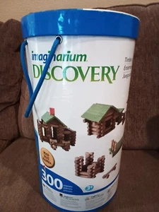 Imaginarium Discovery 300 piece wooden timber log set in box - Picture 1 of 3