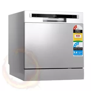 Devanti 8 Place Settings Benchtop Dishwasher Sliver - Picture 1 of 7