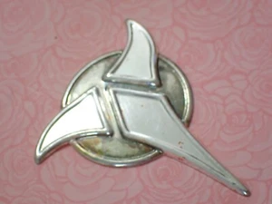 1992 Franklin Mint Star Trek Insignia Plaque Klingon Empire 925 Sterling Silver - Picture 1 of 9