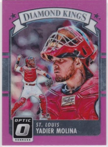 YADIER MOLINA Diamond Kings PINK INSERT BASEBALL CARD St. Louis Cardinals! - Picture 1 of 2