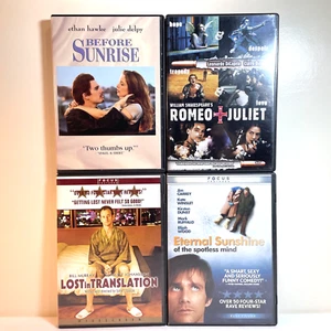 BEFORE SUNRISE / ROMEO + JULIET / LOST IN TRANSLATION / ETERNAL SUNSHINE (DVD) - Picture 1 of 17